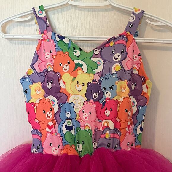 AriTutu's Care Bears Hot Pink Tulle Care Bears Sweetheart Neck Snap Crotch Sz 10 - Picture 7 of 7
